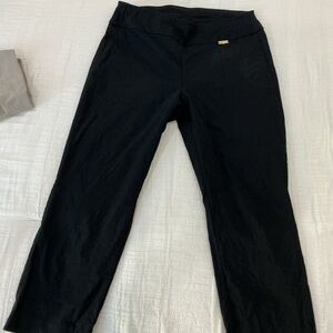 INC International Concepts Black Pants with Gold Accent